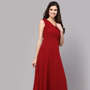 Georgette Maxi Wrap Dress